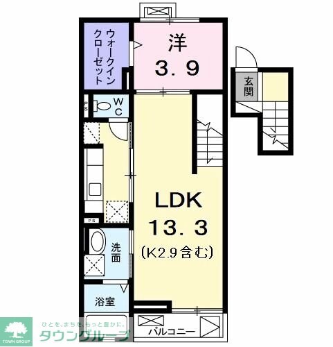 フラワー ヨネの物件間取画像