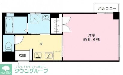 東本町パレスの物件間取画像