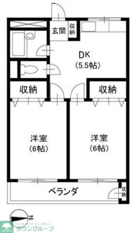 TCハイツ田無の物件間取画像