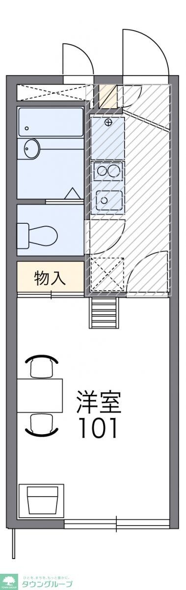 レオパレスグレイスIIの物件間取画像
