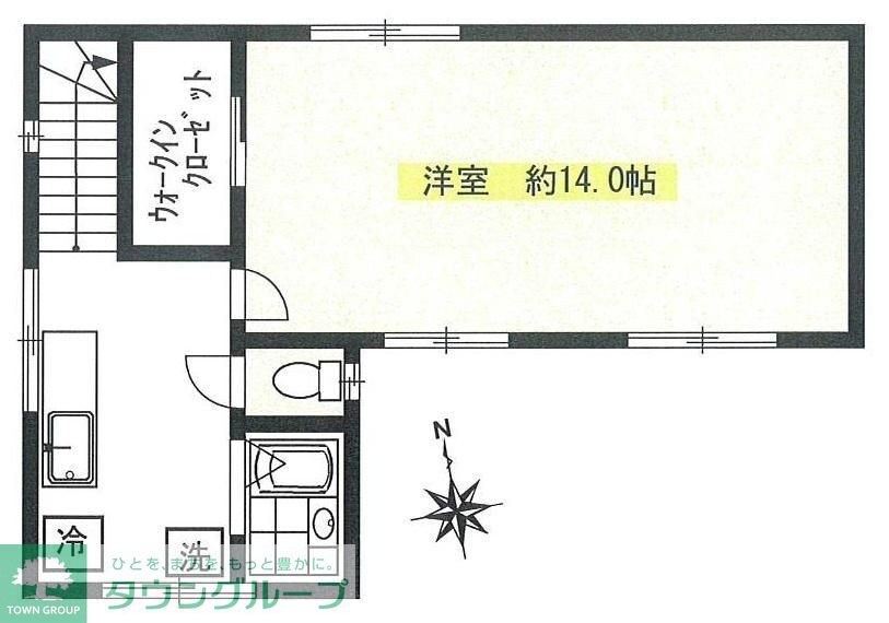 草の葉ハイツの物件間取画像