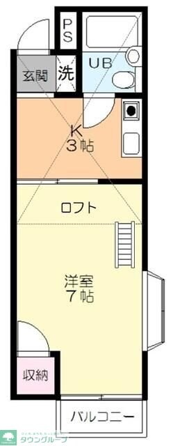 サンシェール渋谷の物件間取画像