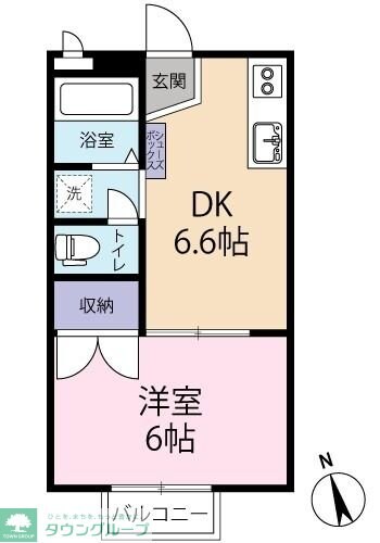 マイパレスBの物件間取画像