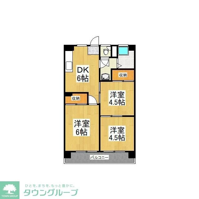 パティオ仲町の物件間取画像