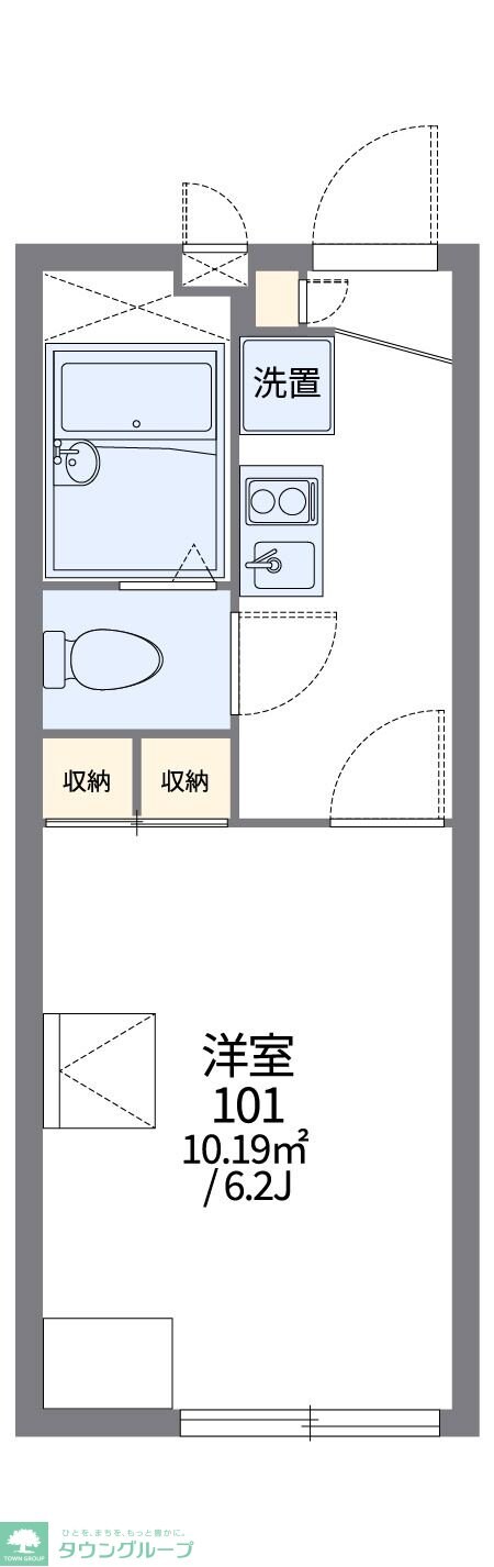 レオパレスラ プランタンの物件間取画像