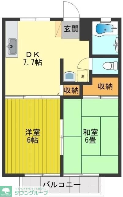 サンレイク狭山の物件間取画像