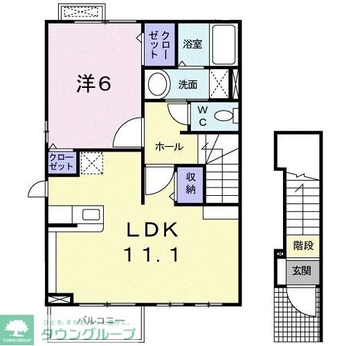 アンソレイェ IIIの物件間取画像