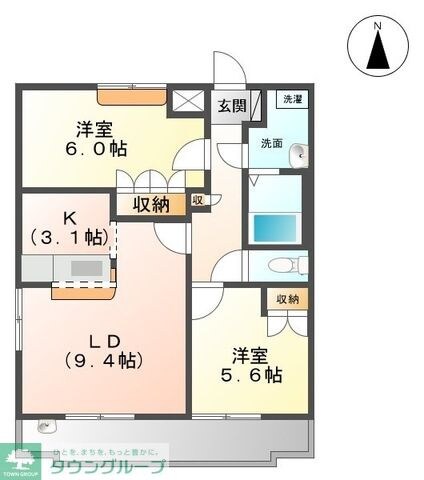 マロングラッセ・デュオの物件間取画像