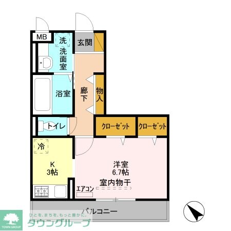 コリーヌオッツの物件間取画像