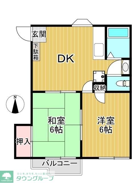 メゾンドUの物件間取画像