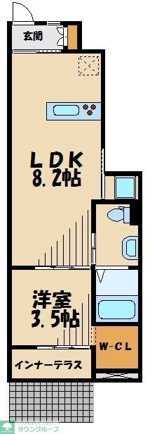 スカイティーナの物件間取画像