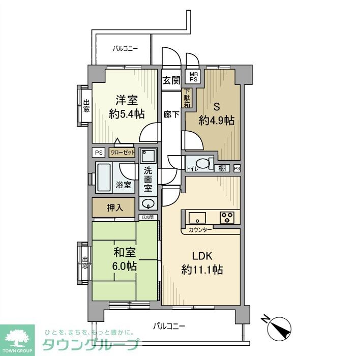 ライオンズステーションプラザ東所沢の物件間取画像