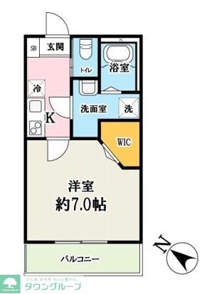 アトラス新狭山の物件間取画像