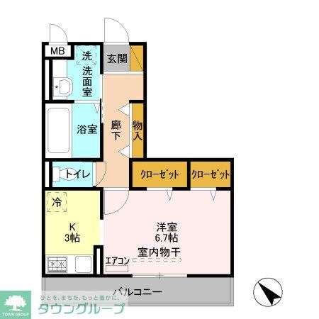 コリーヌオッツの物件間取画像