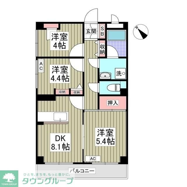 サニーエステートの物件間取画像