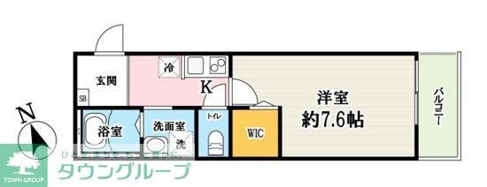 (仮称)キャメル所沢狭山ヶ丘3Bの物件間取画像