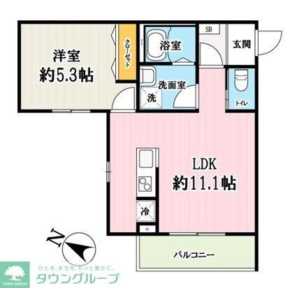 (仮称)キャメル入間黒須Aの物件間取画像
