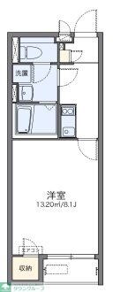 レオネクストレインボー上竹の物件間取画像