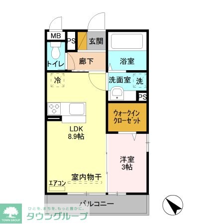 コリーヌオッツの物件間取画像