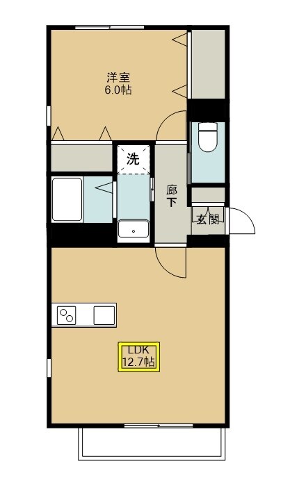 プレジールの物件間取画像