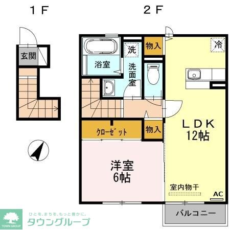 アムールIIの物件間取画像