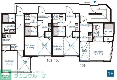 フォレストタウンHの物件間取画像