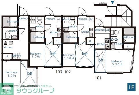 フォレストタウンHの物件間取画像