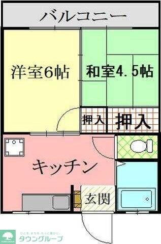 たま川コーポの物件間取画像