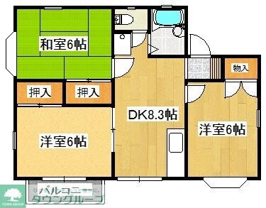 コーポクラージュの物件間取画像