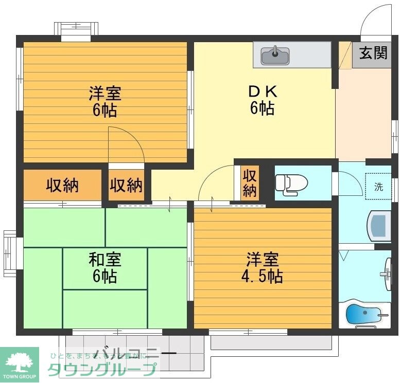 サンレイク湖畔の物件間取画像