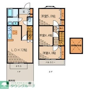 テラスN・Sの物件間取画像