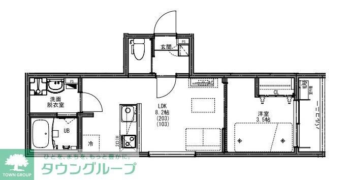 KEIAI RESIDENCE 久米川の物件間取画像