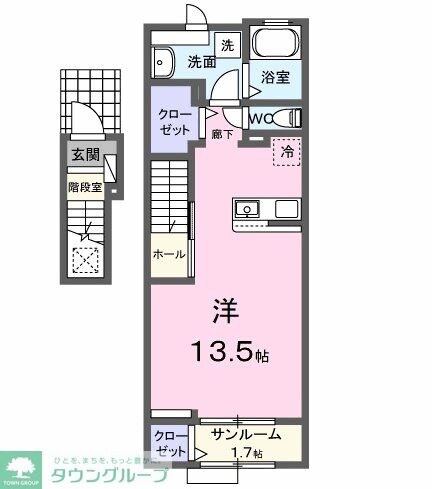 ヒルズ山王林の物件間取画像