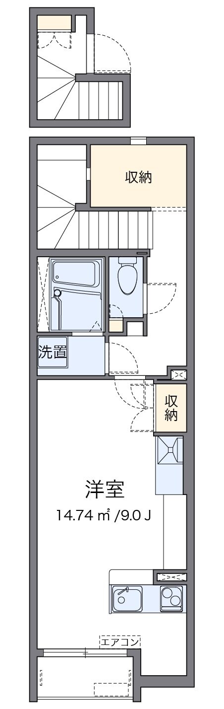 レオネクストハイム トミの物件間取画像