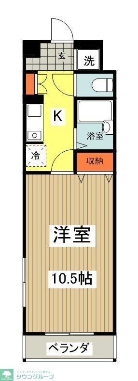 キャッスルヒルズの物件間取画像