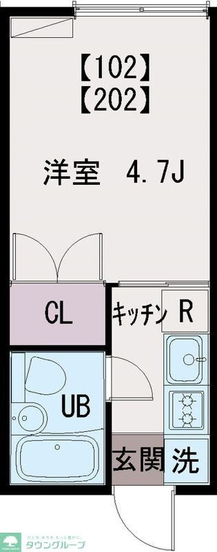 コーポ玉川の物件間取画像