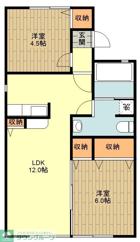 グランメール南田園の物件間取画像