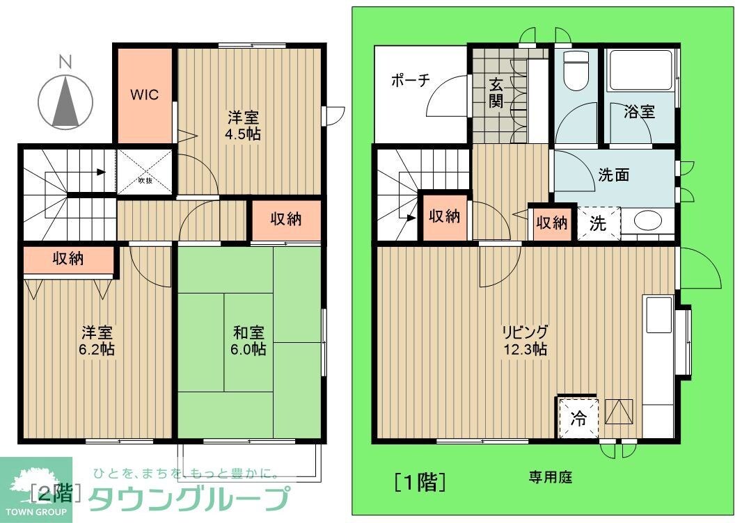 LUNA COURTの物件間取画像