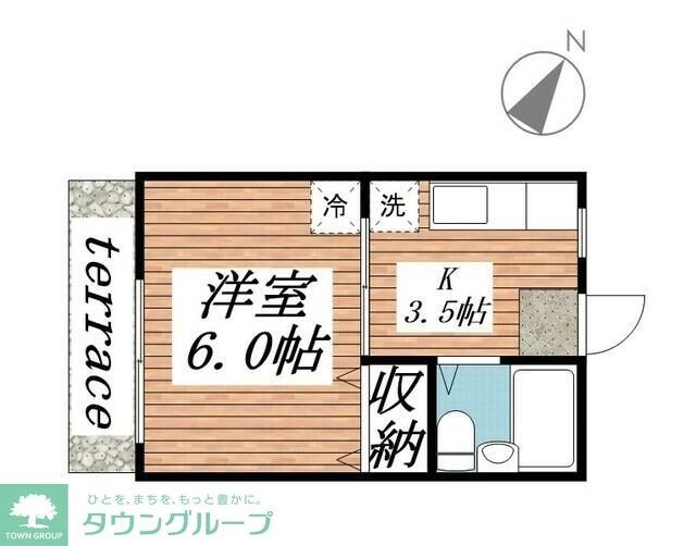 メゾン秋山A棟の物件間取画像