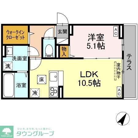 D-ROOM散田町の物件間取画像