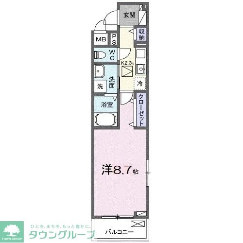カンパニュールの物件間取画像