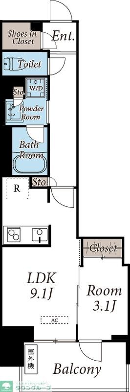 プラウドシティ武蔵浦和ステーションアリーナの物件間取画像