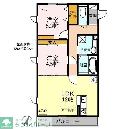 ティサージュの物件間取画像