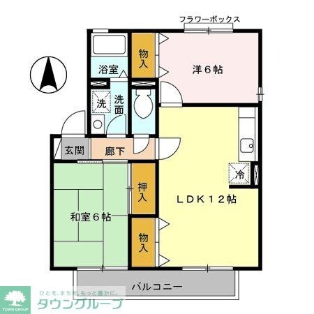 セジュールアネシス1の物件間取画像