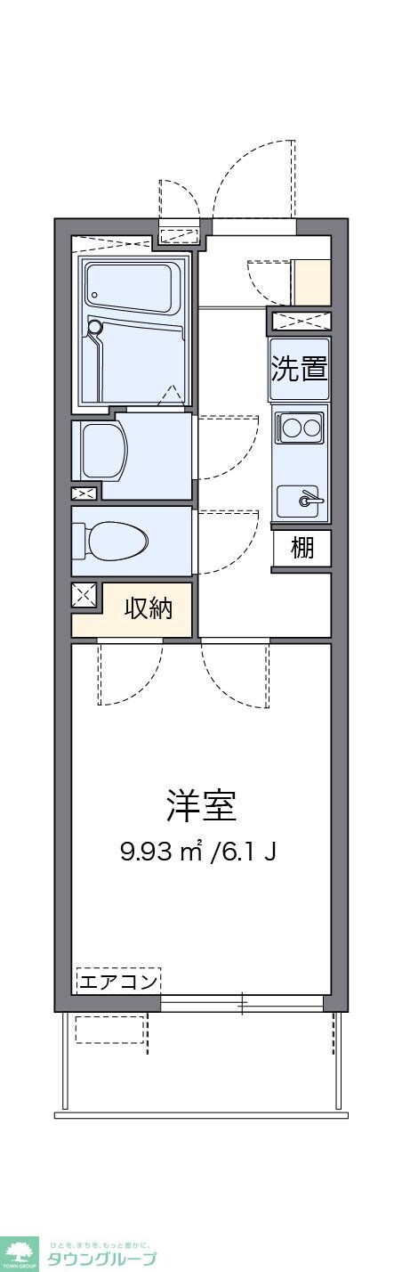 クレイノ彩Vの物件間取画像