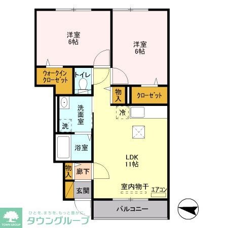 アメニティーハウス2の物件間取画像