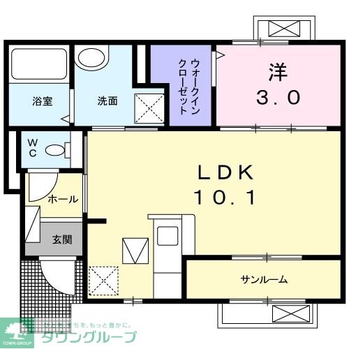 クオーレの物件間取画像