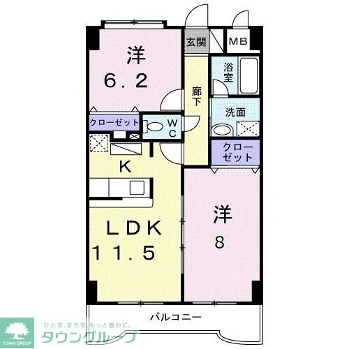ベルグランツの物件間取画像