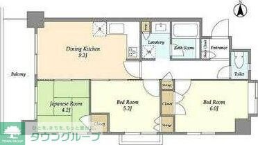 LaSante浦和常盤公園の物件間取画像