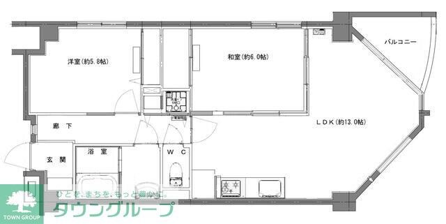 エマーレ与野本町の物件間取画像